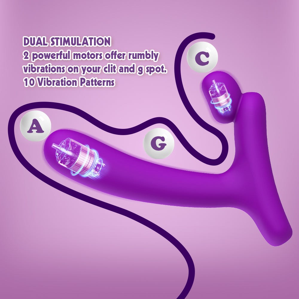 Lust Ripple Horny Remote Control Personal Massager Purple - - Personal Massagers