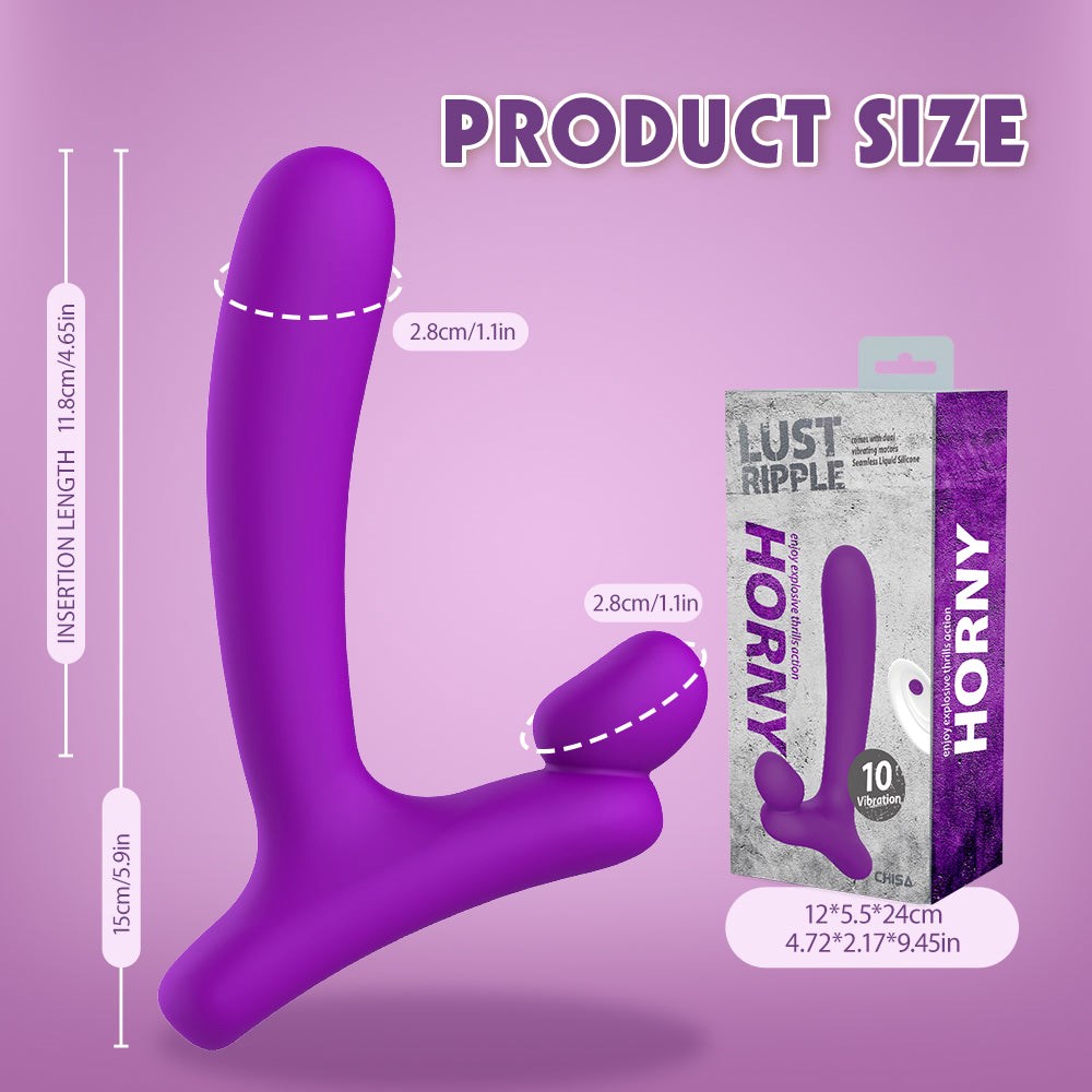 Lust Ripple Horny Remote Control Personal Massager Purple - - Personal Massagers