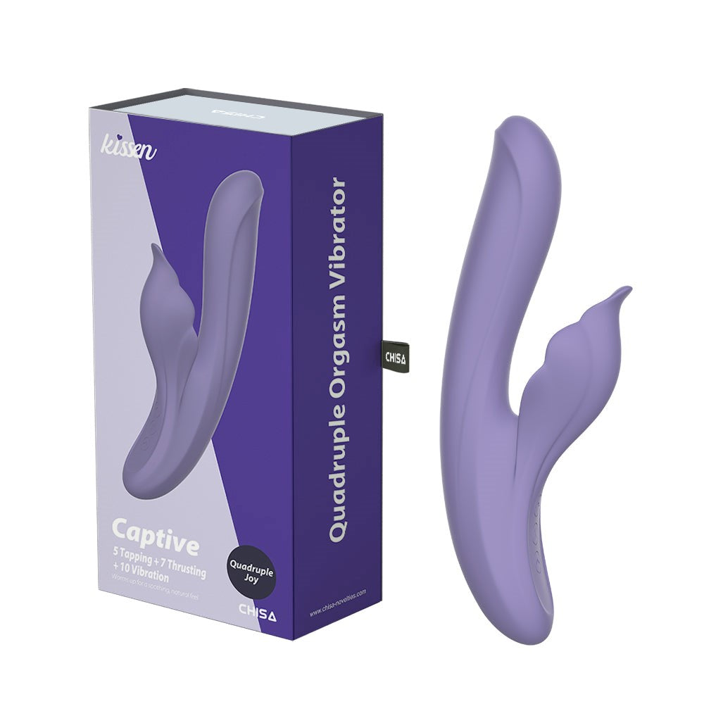 Kissen Captive Quadruple Orgasm Adult Massager Purple - - Rabbit Vibrators
