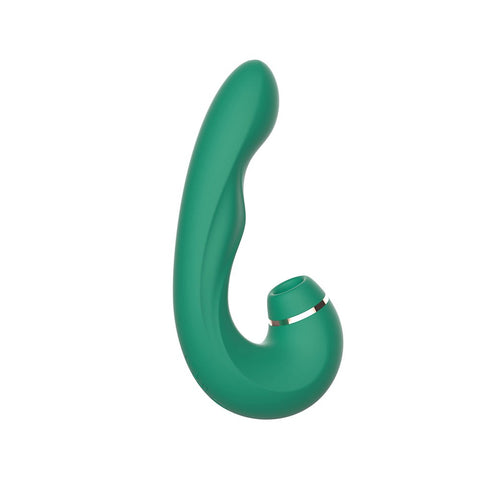 Kissen Siren Clitoral Suction Adult Massager Teal - Clit Ticklers and Pulsators