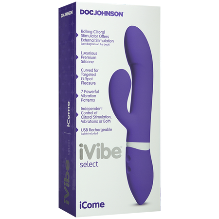 IVibe ICome 7 Functions Rechargeable Rabbit Style G-Spot Vibrator - Rabbit Vibrators
