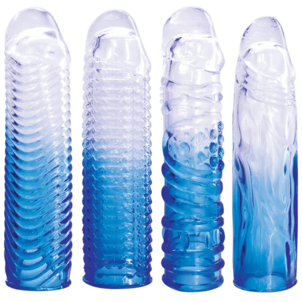 Massive 4 in 1 Soft Male Penis Extension Sleeve - - Penis Sleeves and Extenders