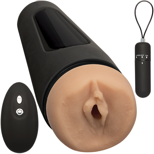 Main Squeeze The Original Vibro Pussy Masturbator With Bullet & Wireless Remote - Masturbators and Strokers