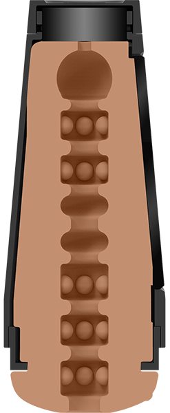 Main Squeeze The Original Pussy Variable Pleasure Ultraskyn Stroker Caramel - Masturbators and Strokers