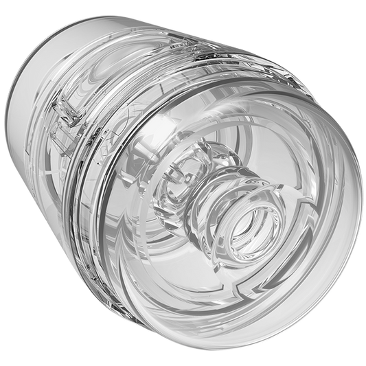 Main Squeeze Pop-off Optix Realistic Male Stroker Clear - Masturbators and Strokers