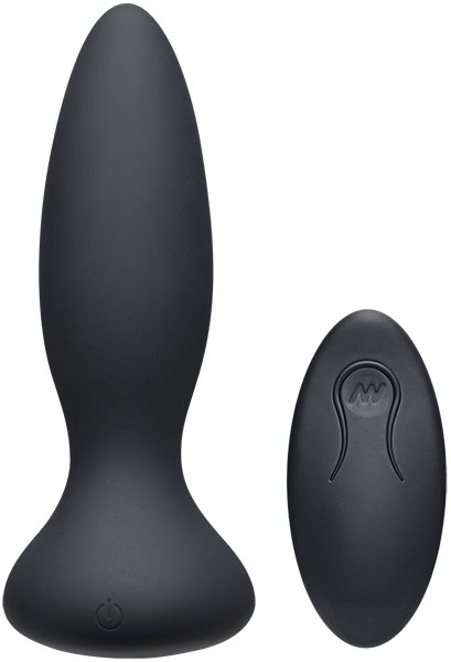 A-Play Thrust Adventurous Rechargeable Remote Control Silicone Anal Plug Black - Butt Plugs