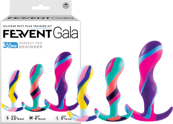 Fervent Gala Silicone Butt Plug Training Kit - - Butt Plugs