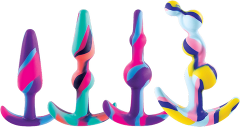 Fervent Gala Flared Base Silicone Butt Plug Training Kit - Butt Plugs