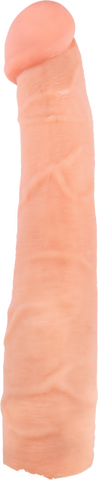 Loveclone RX Penis Extension Sleeve 10 Inch Flesh - Penis Sleeves and Extenders