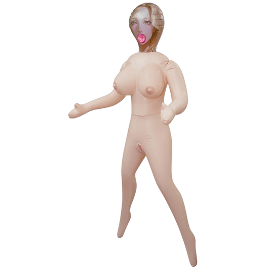 Hussy Lulu Standing Position Inflatable Sex Doll With 3 Holes - Love Dolls