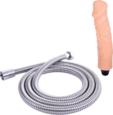 Hydro Series Big Splash Enema System 7 Inch Flesh - Enemas and Douches