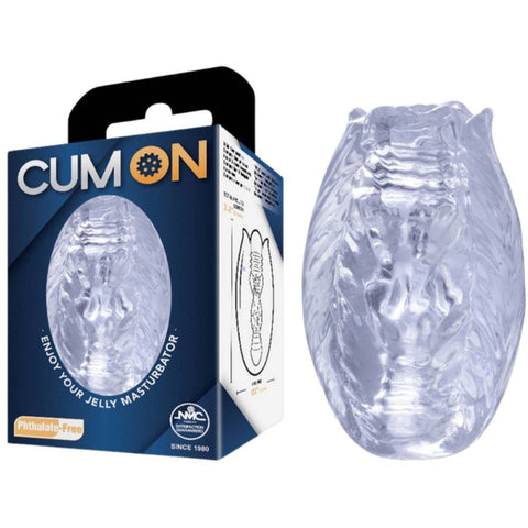 Cum On 3.2 Inches Pocket Jelly Realistic Male Masturbator - Masturbators and Strokers