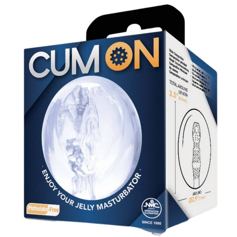 Cum On 3.5 Inches Soft Material Pocket Jelly Mens Stroker - Masturbators and Strokers