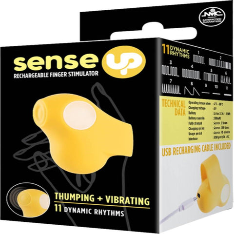 Sense Up Rechargeable 11 Functions Finger Stimulator - Finger and Tongue Vibrators