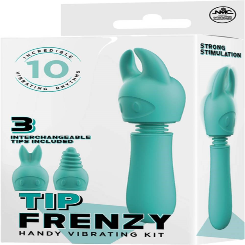 Excellent Power Tip Frenzy 10 Functions Silicone Body Wands Massager - - Body Wands