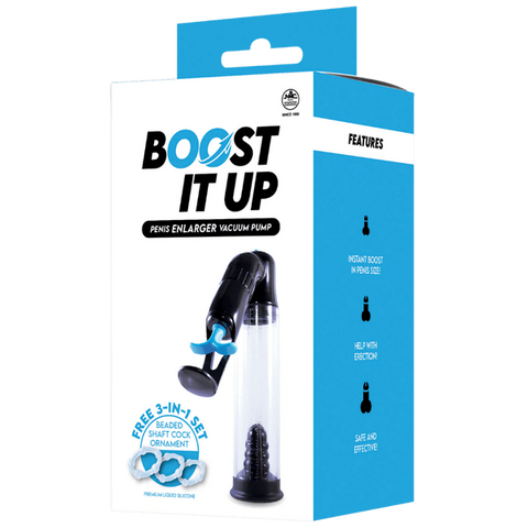 Boost It Up Male Penis Enlarger Vacuum Pump Device - Penis Pumps And Stretchers