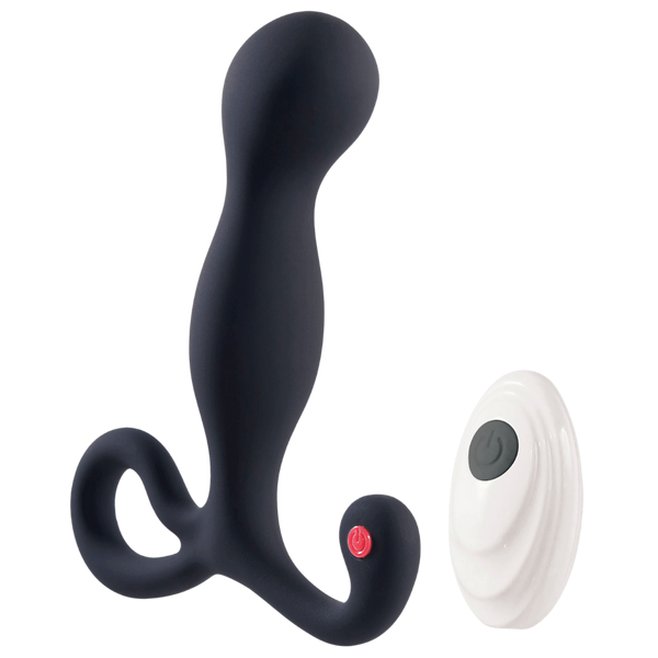 Deep Romance Remote Controlled Silicone Prostate Stimulator Black - - Prostate Toys