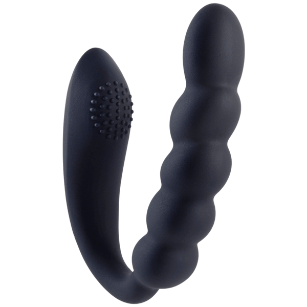 Deep Romance Bendable Dual Motors G Spot Silicone Massager Black - - G-Spot Vibrators