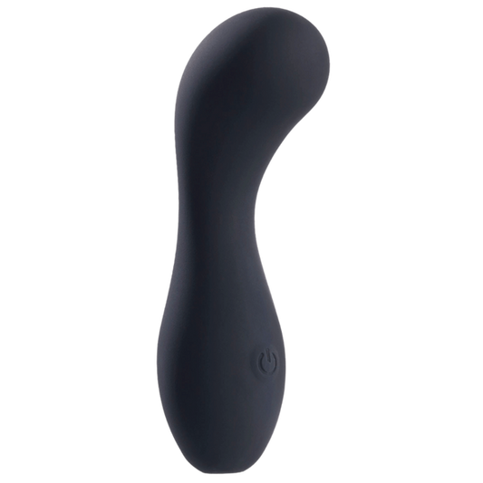 Deep Romance One Touch Control G Spot Silicone Stimulator Black - G-Spot Vibrators
