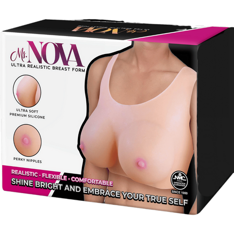 Ms. Nova Flexible & Comfortable Ultra Realistic Breast Form - Breast and Nipple Toys