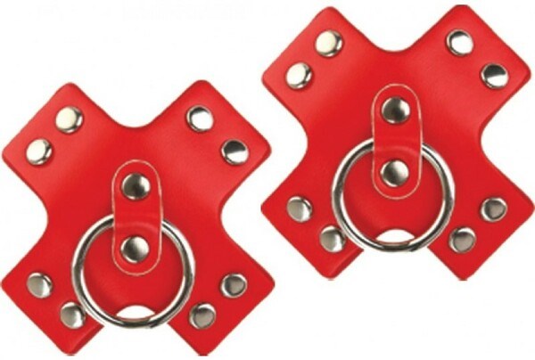 Hott Products Seducer Nipplicious Erotic Women Pasties Red - - Breast and Nipple Toys