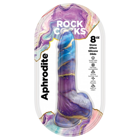 Rock Cocks Aphrodite Realistic Textured Dildo 8 Inch - Realistic Dildos