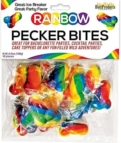 Rainbow Pecker Bites Edible Candy - Party Gifts and Novelties