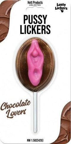 Hott Products Lusty Lickers Pussy Pop Chocolate Flavour Candy - Party Gifts and Novelties