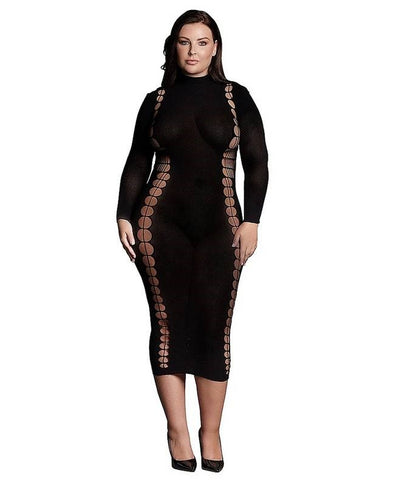 Le Desir Shade Carme XI Womens Dress with Turtleneck Black - Skirts And Club Wear
