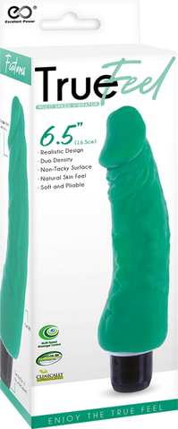 True Feel Trojan Realistic Design Vibrating Dildo - Vibrating Dildos