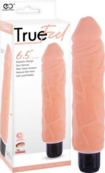 True Feel Patriot 16.5 cm Realistic Vibrating Dong - Vibrating Dildos
