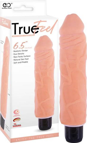 True Feel Patriot 16.5 cm Realistic Vibrating Dong - Vibrating Dildos