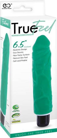 True Feel Patriot 16.5 cm Realistic Vibrating Dong - Vibrating Dildos