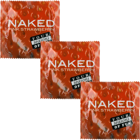 Four Seasons Naked Extra Strength Flavour Condoms 144 Pack - - Condoms