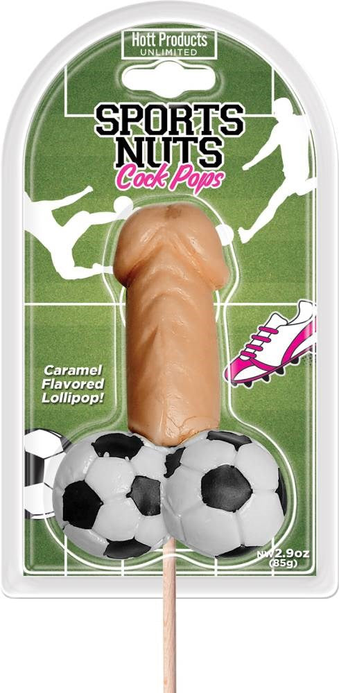 Hott Products Sports Nuts Cock Pop Dick Shaped Edible Candy - Party Gifts and Novelties