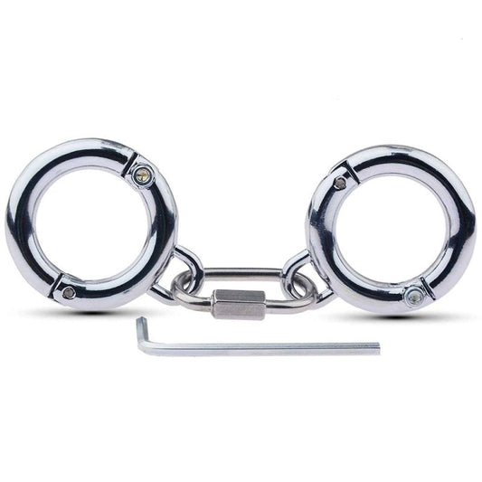 BDStyle Class Stainless Steel BDSM Play Toe Cuffs - Steel Sex Toys