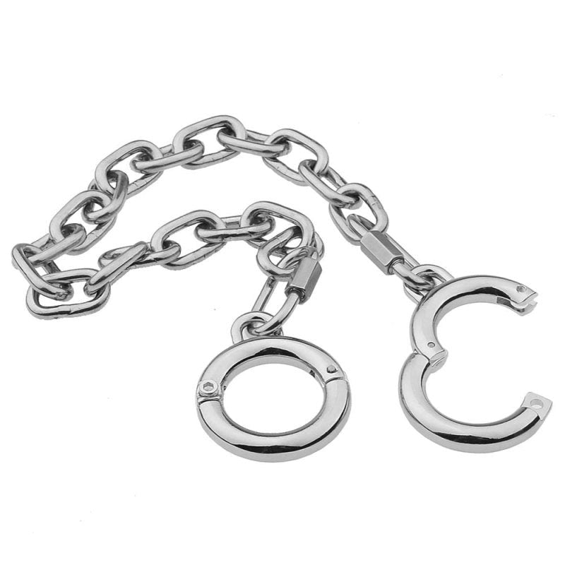 BDStyle Class Stainless Steel BDSM Play Toe Cuffs - - Steel Sex Toys