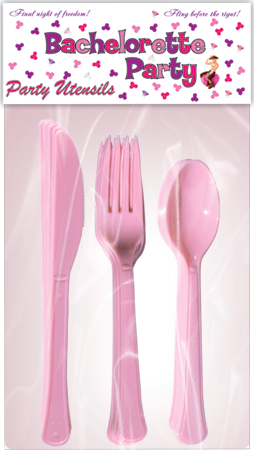Bachelorette Party Set Novelty Party Utensils 30 Piece - Party Gifts and Novelties