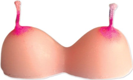 Hott Products Boobie Shape Novelty Party Candles 3 Piece - Party Gifts and Novelties