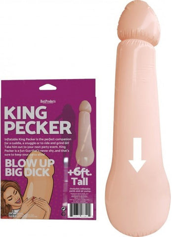 Hott Products King Pecker Penis Shape Inflatable Doll - Party Gifts and Novelties