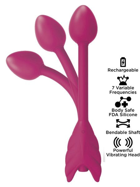 Start Dust Soar Up Bendable Arrow Vibe 7 Function G Spot Vibrator - G-Spot Vibrators