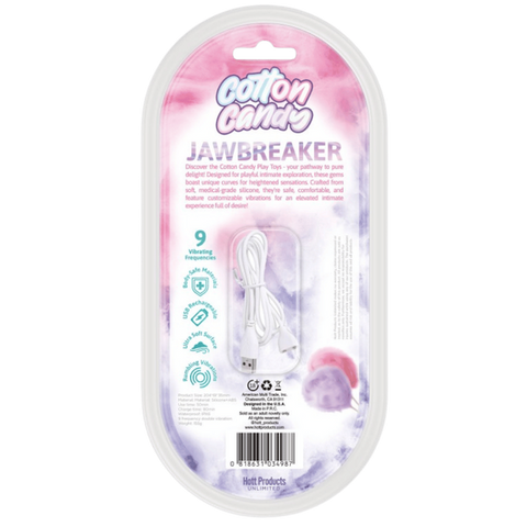 Hott Products Jawbreaker USB Rechargeable Rabbit Vibrator Cotton Candy - Rabbit Vibrators