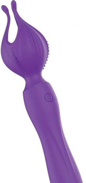 Hott Products Clitoral Kiss Vibrating Body Wand Massager Purple - Body Wands
