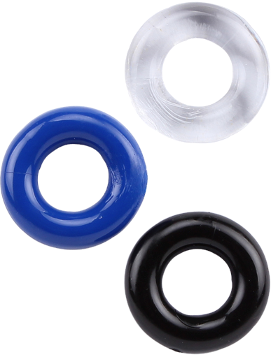 La Viva 3Some Stretchy Cock Rings Set - Stretchy Cock Rings