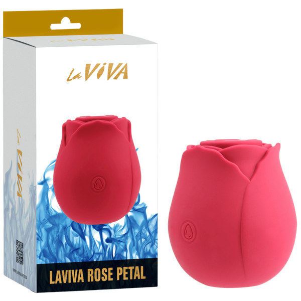 La Viva Glyde Rose Petal Suction Clitoral Stimulator - Clit Ticklers and Pulsators