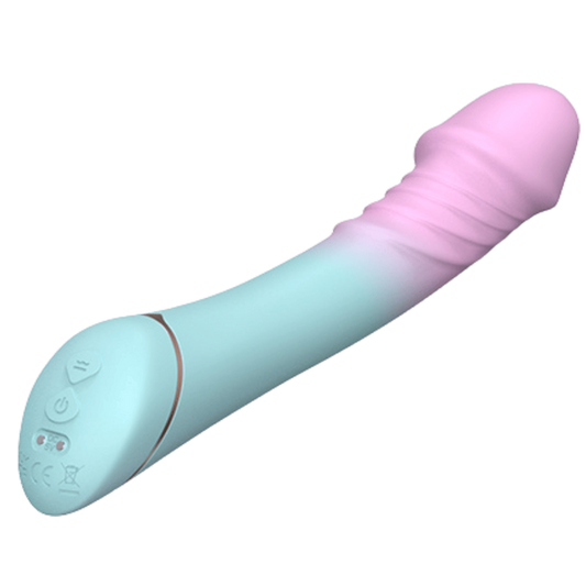 La Viva Rosetta Rechargeable Waterproof G Spot Vibrator Pink / Blue - G-Spot Vibrators