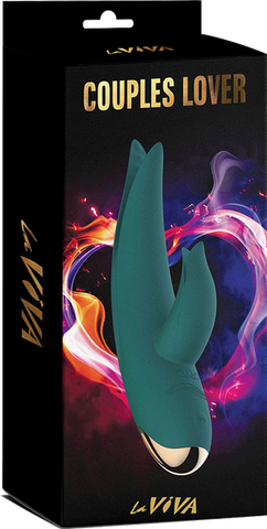 La Viva Couples Lover 9 Mode Rabbit Vibrator Teal - Rabbit Vibrators