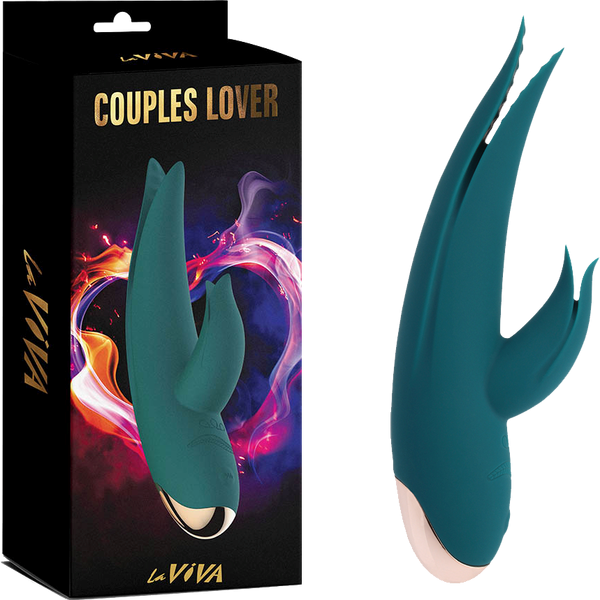 La Viva Couples Lover 9 Mode Rabbit Vibrator Teal - Rabbit Vibrators