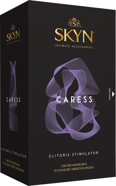 Skyn Caress 10 Function Rechargeable Clitoral Stimulator - Clit Ticklers and Pulsators