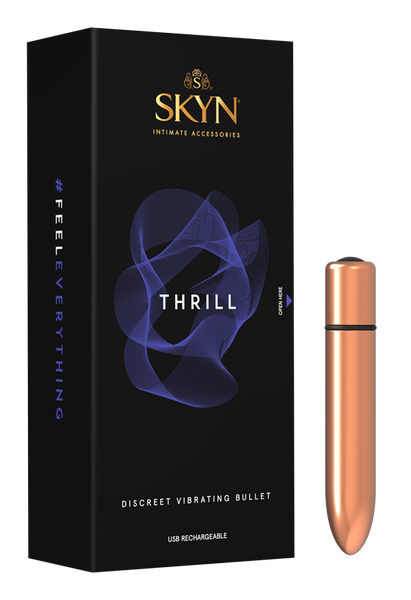 Skyn Thrill USB Rechargeable Vibrating Bullet Massager Bronze - Bullet Vibrators